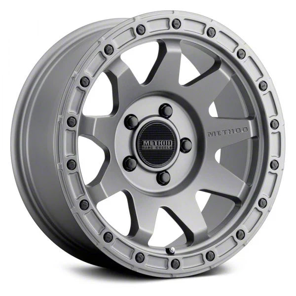 Method MR317 17x8.5 0mm Offset 5x150 110.5mm CB Matte Titanium Wheel