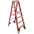 WERNER 6FT PREMIUM FIBERGLASS STEP LADDER TYPE IAA 375# CAPACITY 7406