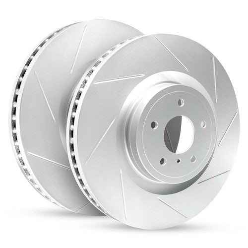 R1 Concepts Brake Rotor- Slotted - Silver Fits Chrysler Town