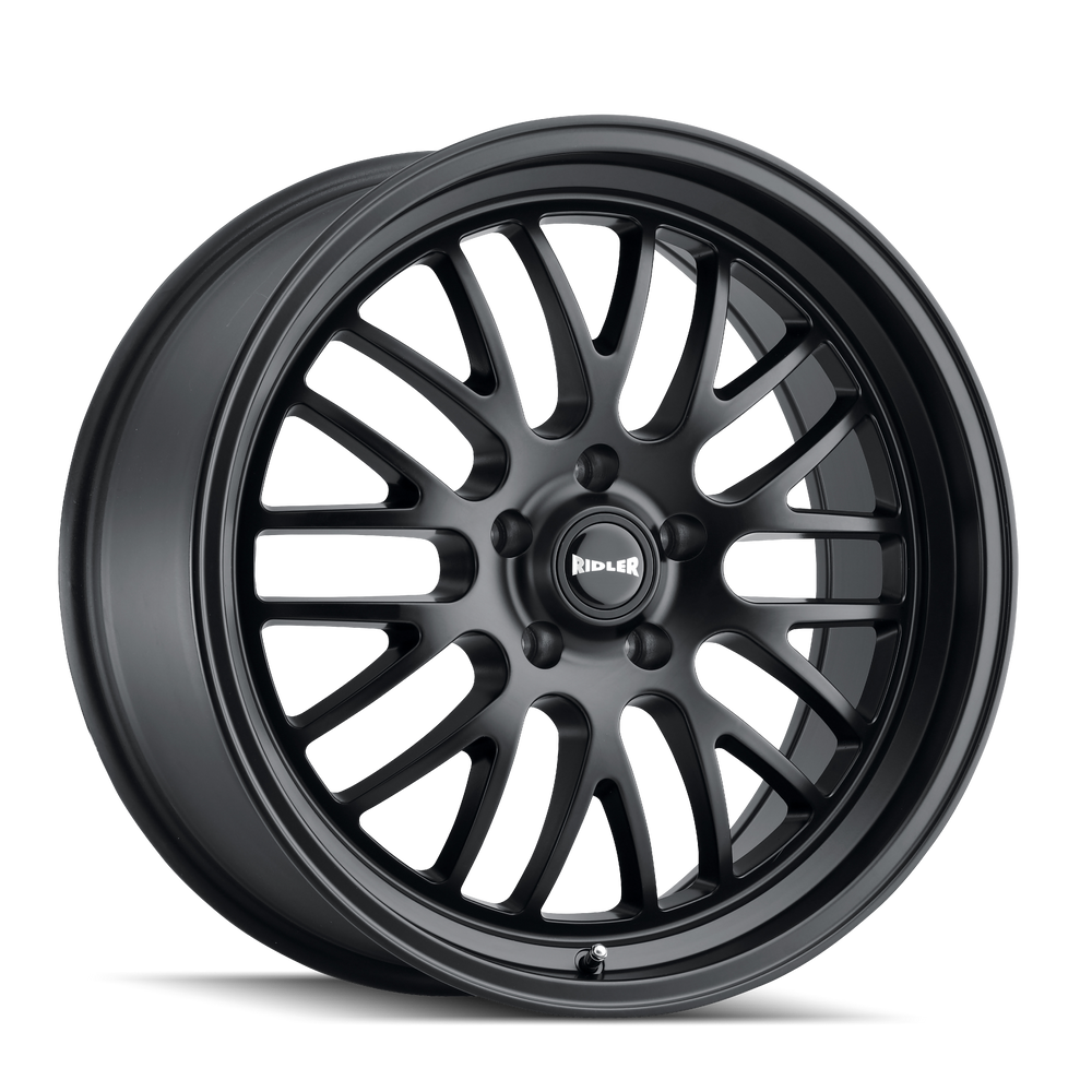 RIDLER TYPE 607 MATTE BLACK 18X9.5 5-120.65 6MM 83.82MM