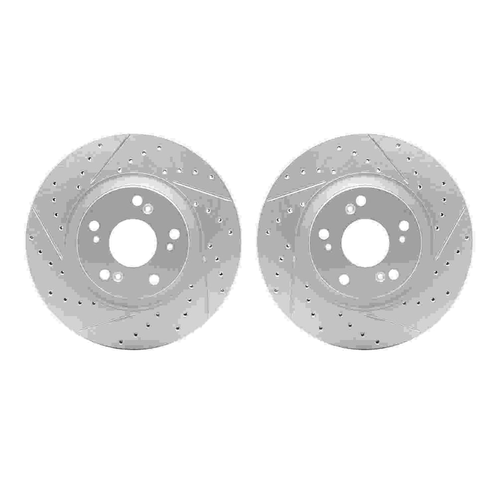 DFC 02-15 Acura CSX Front Drilled & Slotted Geoperformance Rotors