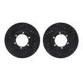 R1 Concepts Brake Rotor- D/S - Black Fits Chevrolet LUV