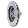 DFC 69-73 Chrysler New Yorker Front Left Drilled & Slotted Silver Brake Rotor