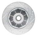 R1 Concepts Brake Rotor Drilled and Slotted Silver Fits Chevrolet Express