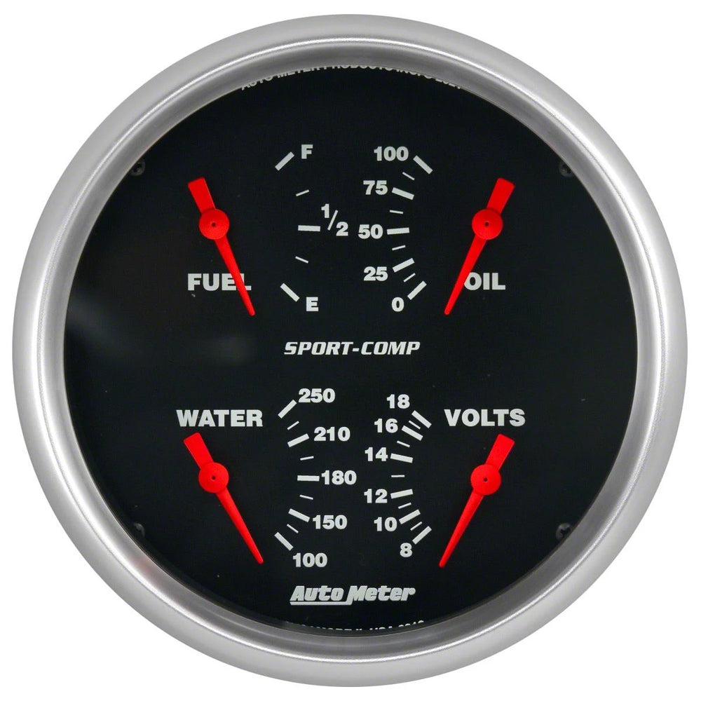 Autometer Sport-Comp Quad 5in. - 240 OhmE-33 OhmF