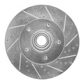 DFC 04-06 Ford E-150 Front Right Drilled & Slotted Silver Brake Rotor