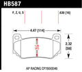 Hawk DTC-80 AP Racing 16mm Race Brake Pads