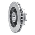 R1 Concepts Brake Rotor Drilled and Slotted Silver Fits Chevrolet G30