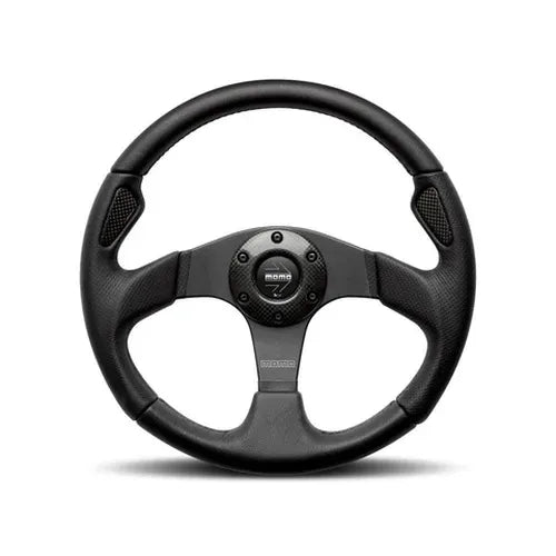 Momo Jet Steering Wheel 350 mm -  Black AirLeather/Black Spokes