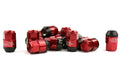 Project Kics Leggdura Racing Shell Type Lug Nut 35Mm Closed-End Look 16 Pcs + 4 Locks 12X1.25 Red
