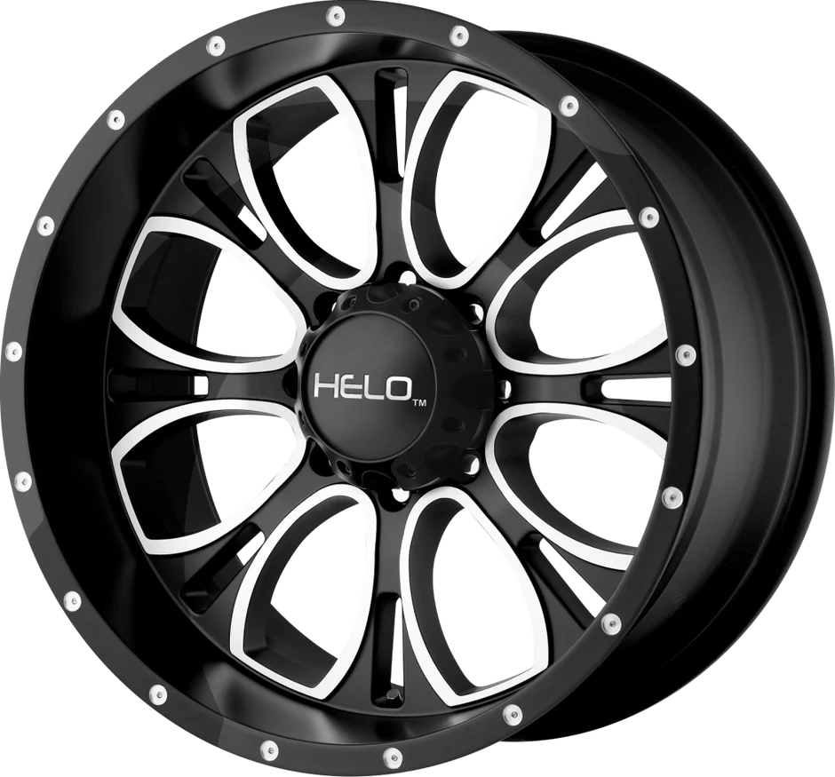 Wheel Pros Helo HE879 17X9 5X5 G-BLK/MILL BTCC -12MM HE87979050312NBC