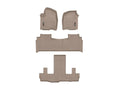 WeatherTech Tan Front Rear and Rear Floorliners Fits -21-26 Cadillac Chevrolet GMC 451632-1-2-5