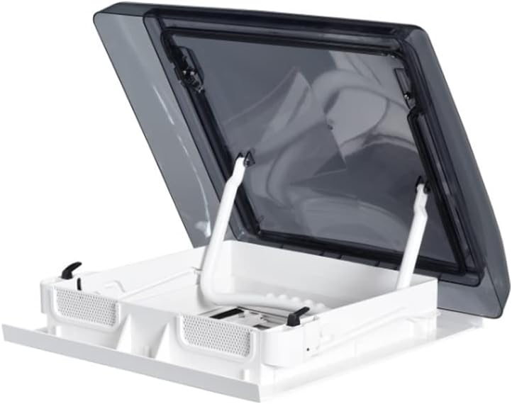 SKYMAXX LX THIN MANUAL LIFT LID W/4 OPEN POSITIONS WHITE/SMOKE