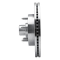 R1 Concepts Brake Rotor Drilled and Slotted Silver