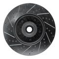 R1 Concepts Brake Rotor Drilled and Slotted Silver