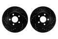R1 Concepts Brake Rotor- D/S - Black Fits Chrysler Town