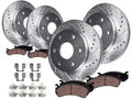 R1 Concepts E- Line Series Brake Rotor with Ceramic Brake Pads Hdw Fits Acura TL