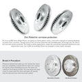R1 Concepts E- Line Series Brake Rotor with Ceramic Brake Pads Hdw Fits Acura TL