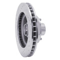 R1 1969-1973 Chrysler New Yorker Front Right Drilled & Slotted Silver Brake Rotor