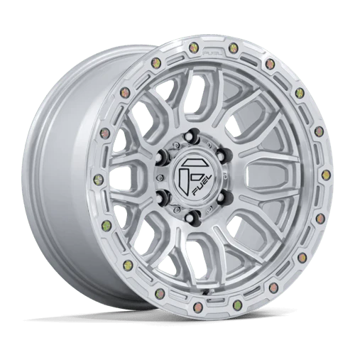 FUEL WHEELS SURGE 17X9 6X4.5 66 20 G-SLV-MCH CAST ALUMINUM GLOSS SILVER W MACHINED FACE FC881SD17906420