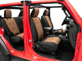 SMITTYBILT NEOPRENE SEAT COVER SET FRONT/REAR TAN GEN 2