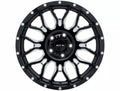 CLAW 18X9 5X139.7 ET12 CB78.1 GLOSS BLACK MILLED WITH RIVETS