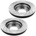R1 00-06 Cadillac Escalade EXT Rear Carbon Coated Rotor Set w/Off-Road/Tow Pads