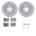 R1 Concepts Brake Rotor- Blank with Optimum Oe Pads Hdw Fits Mini Cooper