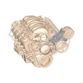 HI DRV SIDE BKT KIT, LS/LT, W/O A/C-NATU