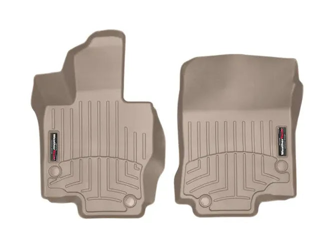 WeatherTech Tan Front Rear and Rear Floorliners Fits -21-24 Mercedes-Benz 4515331-451595-3-4