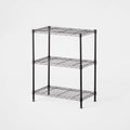 3 TIER WIRE RACK POWDER COATED BLACK