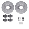 R1 E- Line Series Brake Rotor - D/S - Silver w/ Ceramic Pads Hdw Fits MG MGB