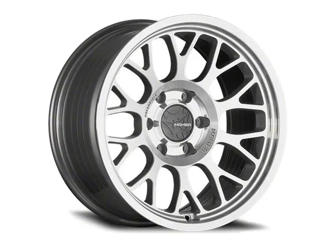 Mamba M28 17x8.5 6x135 ET0 Silver Wheel w/ Mirror Machine Face & Lip