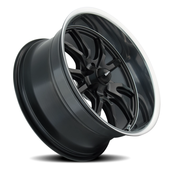 ~(33 lbs. 20X20X9)~ 650 (650) MATTE BLACK/POLISHED LIP 18X8 5-127 0MM 83.82MM