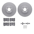 R1 Concepts Brake Rotor- Carbon Coated with Ceramic Pads Hdw Fits Hyundai Genesis