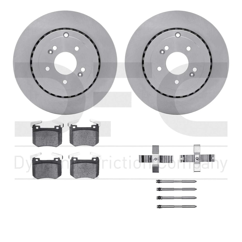DFC 19-22 Genesis G70 Rear Rotors with 5000 Advanced Brake Pads w/Hardware