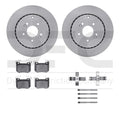 DFC 19-22 Genesis G70 Rear Rotors with 5000 Advanced Brake Pads w/Hardware