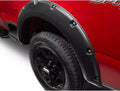 Black Pocket/Rivet Style Smooth Finish Rear Fender Flares For 2023-2026 Ford F250/350 Bushwacker