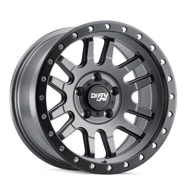 DIRTY LIFE CANYON PRO 9309 SATIN GRAPHITE BLACK LIP 17X9 5-127 -12MM 71.5MM