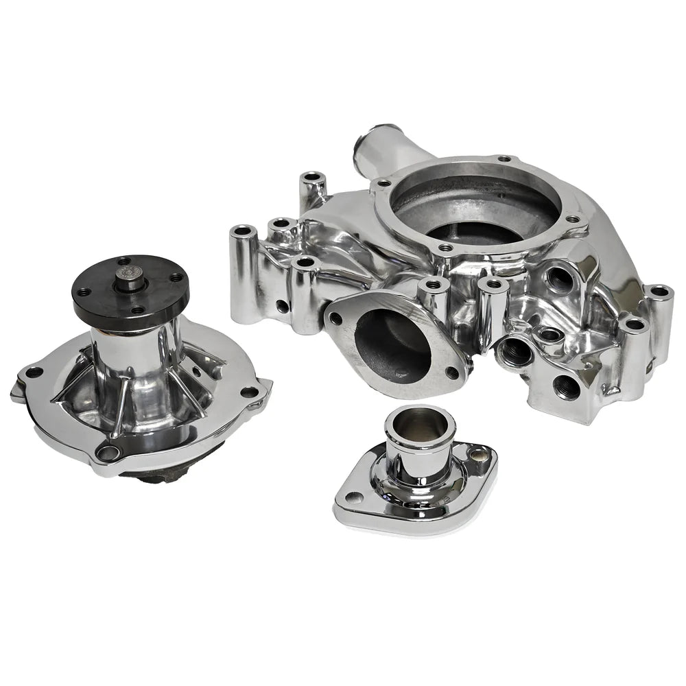 WATER PUMP KIT & HOUSING MOPAR 361440 5871 HIGHPERFORMANCE POLISHED PUMP
