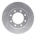 DFC 05-12 Ford F-450 Super Duty Front Right Drilled & Slotted Geoperformance Rotor