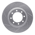 DFC 05-12 Ford F-450 Super Duty Front Right Drilled & Slotted Geoperformance Rotor