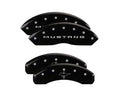 Set Of 4 Caliper Covers Engraved Front 2015 Mustang Engraved Rear 2015 Bar & Pony Black Finish Silver Characters 2021-2023 Ford Mustang 18 Inch Wheel MGP Caliper Covers