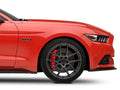 Set Of 4 Caliper Covers Engraved Front 2015 Mustang Engraved Rear 2015 5.0 Red Finish Silver Characters 2015-2023 Ford Mustang 19 Inch Wheel MGP Caliper Covers
