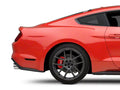 Set Of 4 Caliper Covers Engraved Front 2015 Mustang Engraved Rear 2015 5.0 Red Finish Silver Characters 2015-2023 Ford Mustang 19 Inch Wheel MGP Caliper Covers