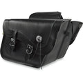Willie & Max Universal Deluxe Large Slant Saddlebags (16 in L x 11 in W x 6.5 in H) - Black