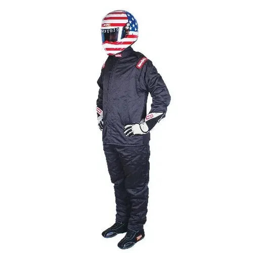 RaceQuip Black Chevron-5 Jacket SFI-5 - Large