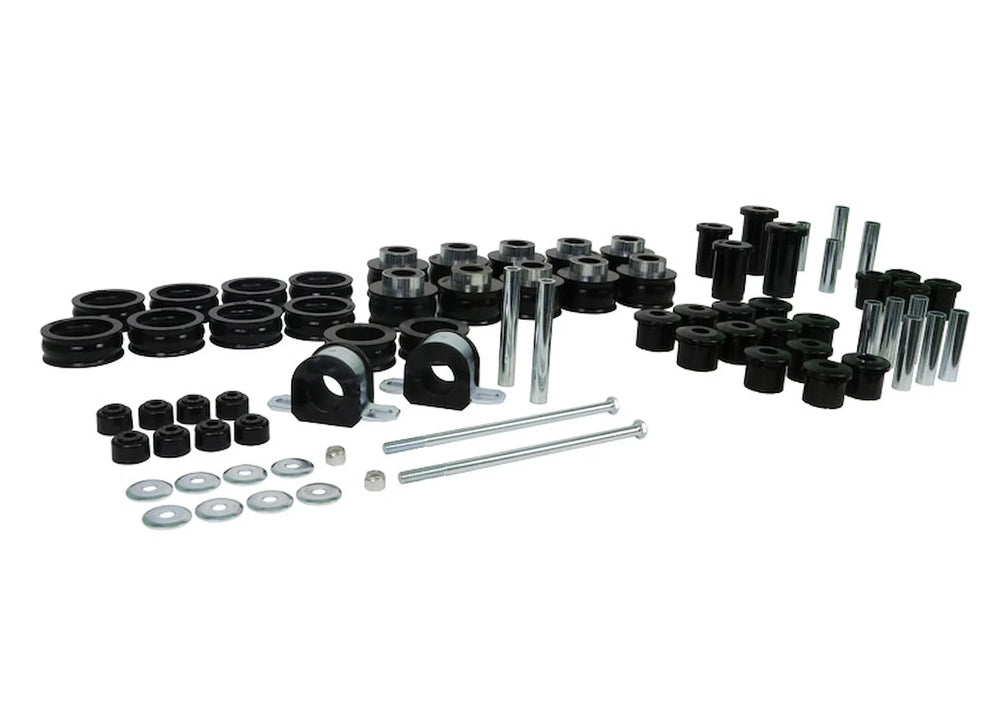Essential Vehicle Kit 52 Bushings 2 Saddles 10 Tubes 8 Washers 2 Nuts 2 Bolts Grease