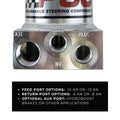 ~(5 lbs. 10X10X6)~ Off Road Remote Reservoir Kit no.6AN Return no.10AN Feed PSC Performance Steering Components