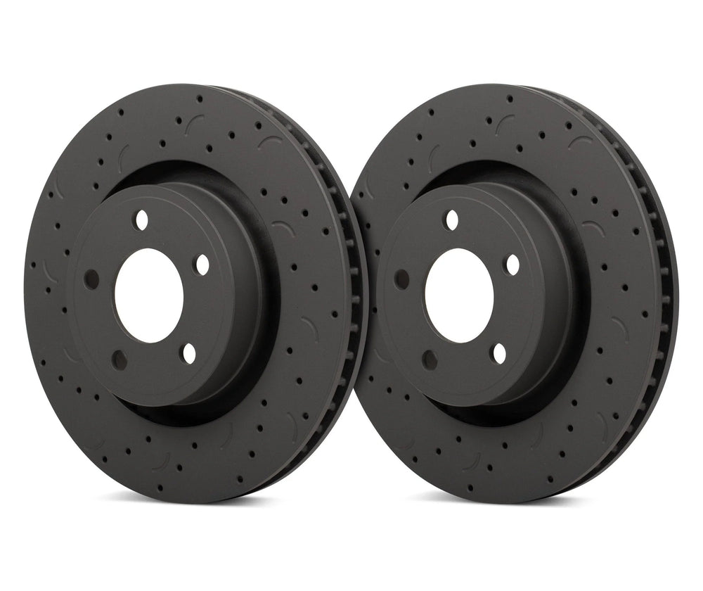 Hawk Talon 1967 Ford Fairlane Drilled and Slotted Front Brake Rotor Set